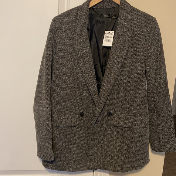 OVERSIZED DOUBLE BREASTED NOTCH COLLAR LONG SLEEVE SPORTCOAT - Picture 6 of 10
